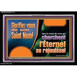 Glorifiez-vous de son Saint Nom! Cadre acrylique puissance ultime (GWFREASCEND11714) 