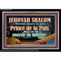 JEHOVAH SHALOM Prince de la Paix Image biblique unique (GWFREASCEND12642) "33X25"