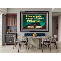 Allez en paix; le voyage que vous faites est sous le regard de l'Éternel. Cadre acrylique versets bibliques pour la maison en ligne (GWFREASCEND12801) 