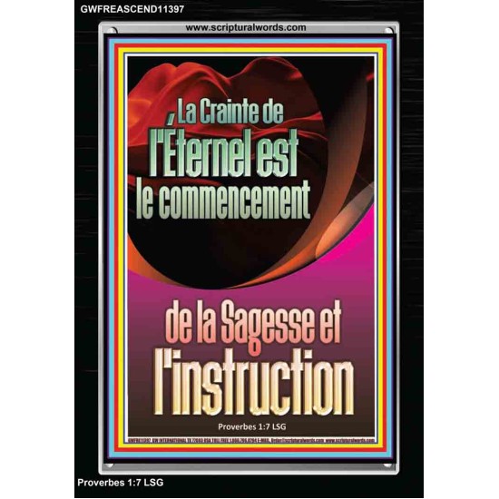 Crainte de l'Éternel est le commencement de la Sagesse et l'instruction Chambre d'enfants (GWFREASCEND11397) 