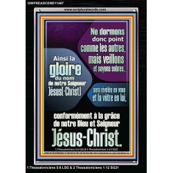 regarde et sois sobre Impressions d'art en acrylique avec versets bibliques (GWFREASCEND11467) 