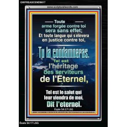 Toute arme forgée contre toi sera sans effet; Cadre acrylique d'église (GWFREASCEND9617) 