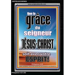 Que la grâce du Seigneur Jésus-Christ soit avec votre esprit! Cadre acrylique puissance éternelle (GWFREASCEND9654) 