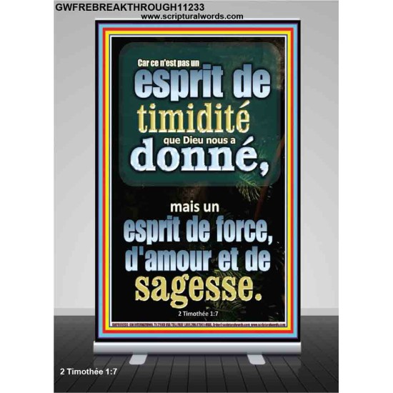 Car ce n'est pas un esprit de timidité que Dieu nous a donné, Art mural moderne (GWFREBREAKTHROUGH11233) 