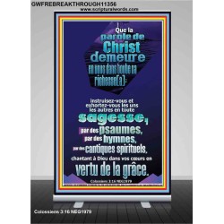 Que la parole de Christ demeure en vous dans toute sa richesse[a];  Bannière rétractable Ultimate Power (GWFREBREAKTHROUGH11356) 