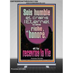 Sois humble et crains l'Eternel, Bannière rétractable unique Power Bible (GWFREBREAKTHROUGH11364) 