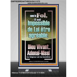 Sans foi, il est impossible de plaire au Seigneur Image chrétienne vivante et juste (GWFREBREAKTHROUGH11375) 