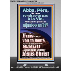Père, Fais-nous Voir ta Bonté Verset biblique imprimable sur bannière rétractable (GWFREBREAKTHROUGH11597) "31X84"