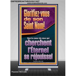 Glorifiez-vous de son Saint Nom! Décor d'écriture de bannière pop-up (GWFREBREAKTHROUGH11627) 