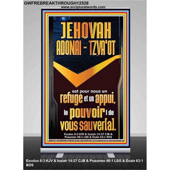 JEHOVAH ADONAI  TZVA'OT Bannière pop-up Puissance éternelle (GWFREBREAKTHROUGH12528) 