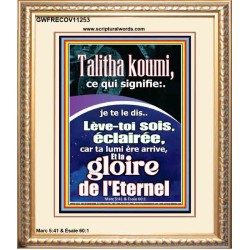 Talitha koumi, ce qui signifie:..je te le dis..Lève-toi, sois éclairée, car ta lumière arrive, Portrait d'œuvres d'art chrétiennes (GWFRECOV11253) 