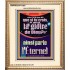 «Ne t'ai-je pas dit que si tu crois, tu verras la gloire de Dieu?» ainsi parle l'Éternel Art religieux (GWFRECOV11265) "18X23"