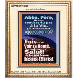 Père, Fais-nous Voir ta Bonté Verset biblique imprimable au portrait (GWFRECOV11597) "18X23"