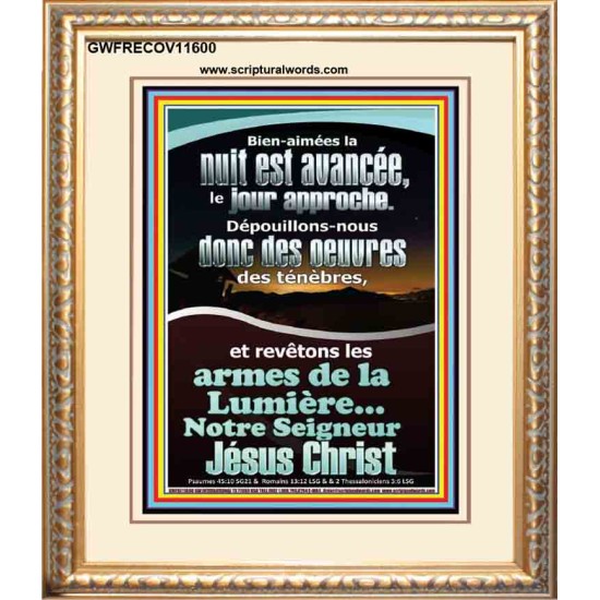 armes de lumière...Notre Seigneur Jésus Christ. Grand portrait d'art mural des Écritures (GWFRECOV11600) 