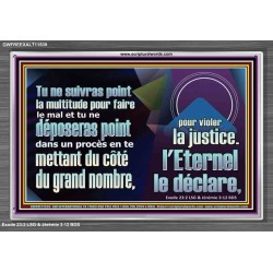 Tu ne suivras point la multitude pour faire le mal; Cadre Acrylique Verset Biblique en ligne (GWFREEXALT11539) 