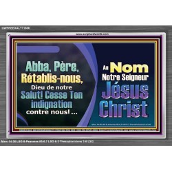 Abba, Père, Rétablis-nous, Dieu de notre Salut! Cadre acrylique Power Bible unique (GWFREEXALT11686) 