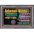 Adonaï-Nissi le pouvoir |de vous sauver[a]. Verset biblique imprimable sur cadre acrylique (GWFREEXALT12635) "33x25"