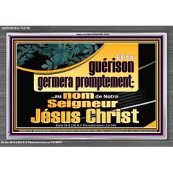 Et ta guérison germera promptement;..au nom de Notre Seigneur Jésus Christ. Cadre acrylique Power Bible unique (GWFREEXALT12738) 