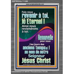 Renouvelle pour nous |les jours des anciens temps[a]?!  Cadre acrylique versets bibliques pour la maison (GWFREEXALT11280) 