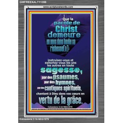 Que la parole de Christ demeure en vous dans toute sa richesse[a];  Cadre acrylique Power Bible unique (GWFREEXALT11356) 