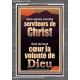 comme serviteurs de Christ font de tout cœur la volonté de Dieu Cadre acrylique Power Bible unique (GWFREEXALT11365) 
