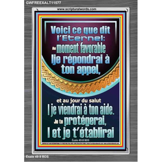 Je te protégerai,|et je t'établirai
  Cadre Acrylique Art & Décoration (GWFREEXALT11577) 