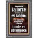 Il donne de la force à celui qui est fatigué, Cadre acrylique scriptural unique (GWFREEXALT9621) 