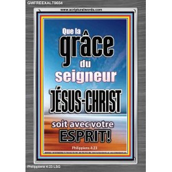 Que la grâce du Seigneur Jésus-Christ soit avec votre esprit! Cadre acrylique puissance éternelle (GWFREEXALT9654) 
