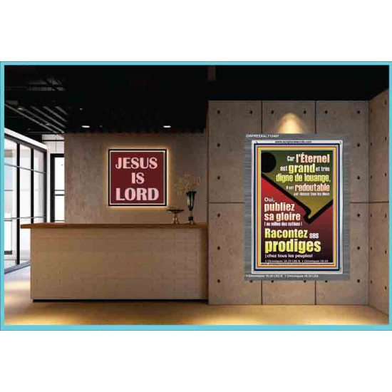 Racontez ses prodiges |chez tous les peuples! Cadre acrylique versets bibliques (GWFREEXALT12491) 