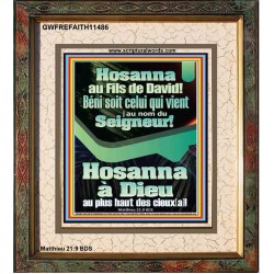 Hosanna à Dieu au plus haut des cieux[a]!  Art mural moderne (GWFREFAITH11486) 