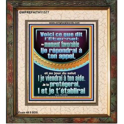 Je te protégerai,|et je t'établirai
  Art & Décoration (GWFREFAITH11577) "16X18"