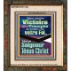 Victoire qui a Triomphé du monde, Jésus Christ.  Portrait de versets bibliques pour la maison (GWFREFAITH11592) 