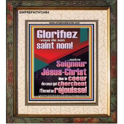 Glorifiez-vous de son saint nom! notre Seigneur Jésus-Christ Art mural des Écritures (GWFREFAITH12484) 