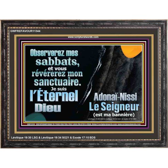 Observerez mes sabbats, et vous révérerez mon sanctuaire. Décor chrétien vivant juste (GWFREFAVOUR11344) 