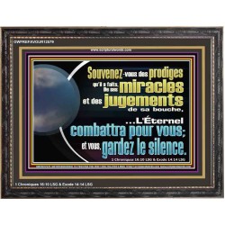 Souvenez-vous des prodiges qu'il a faits, De ses miracles et des jugements de sa bouche, Art des Écritures murales personnalisées (GWFREFAVOUR12579) "45X33"