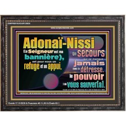 Adonaï-Nissi le pouvoir |de vous sauver[a]. Versets bibliques imprimables à encadrer (GWFREFAVOUR12635) 