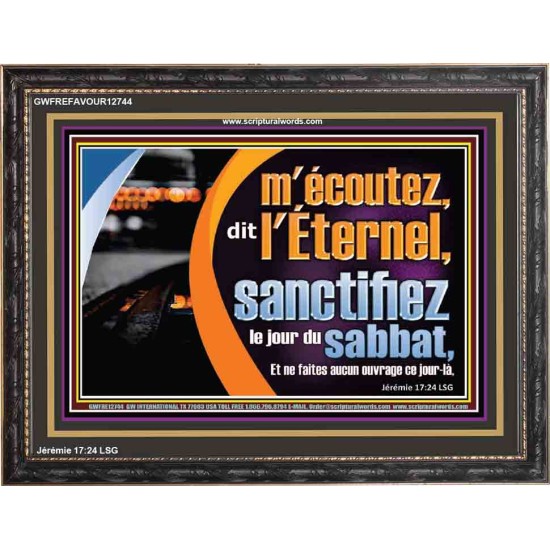 sanctifiez le jour du sabbat, Décoration murale sanctuaire (GWFREFAVOUR12744) 