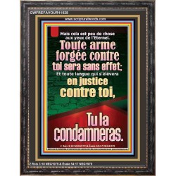 Toute arme forgée contre toi sera sans effet Décoration murale personnalisée (GWFREFAVOUR11528) 