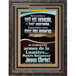 armes de lumière...Notre Seigneur Jésus Christ. Grand portrait d'art mural des Écritures (GWFREFAVOUR11600) 
