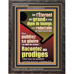 Racontez ses prodiges |chez tous les peuples! Décor scripturaire de portrait (GWFREFAVOUR12491) 