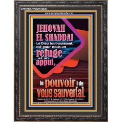 JEHOVAH  EL SHADDAI..Le Dieu tout-puissant Verset biblique (GWFREFAVOUR12527) "33X45"