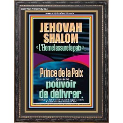 JEHOVAH SHALOM « L'Eternel assure la paix » Impressions artistiques de versets bibliques (GWFREFAVOUR12533) 