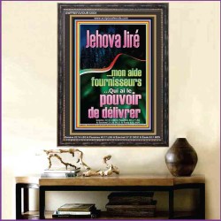 Jehova Jiré...mon aide fournisseurs...Qui ai le pouvoir de délivrer. -  Art mural religieux portrait (GWFREFAVOUR12531) 