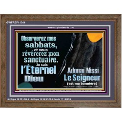 Observerez mes sabbats, et vous révérerez mon sanctuaire. Décor chrétien vivant juste (GWFREF11344) "45X33"