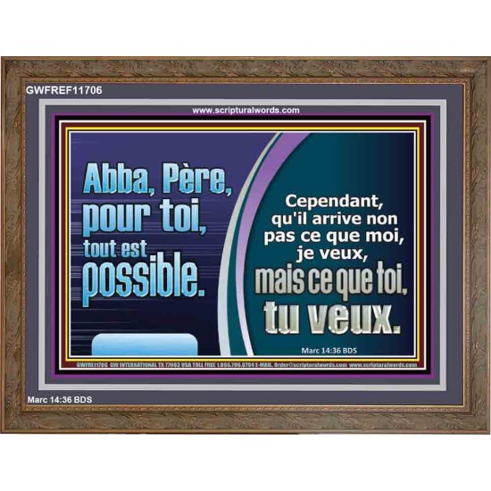 Abba, Père, pour toi, tout est possible. Décor d'église (GWFREF11706) 