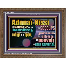 Adonaï-Nissi le pouvoir |de vous sauver[a]. Versets bibliques imprimables à encadrer (GWFREF12635) 