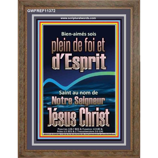 sois plein de foi et d'Esprit Saint au nom de Notre Seigneur Jésus Christ Image biblique unique (GWFREF11372) 