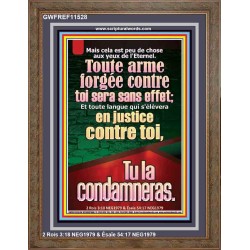 Toute arme forgée contre toi sera sans effet Décoration murale personnalisée (GWFREF11528) 