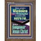 Victoire qui a Triomphé du monde, Jésus Christ.  Portrait de versets bibliques pour la maison (GWFREF11592) 