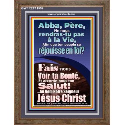 Père, Fais-nous Voir ta Bonté Verset biblique imprimable au portrait (GWFREF11597) "33X45"